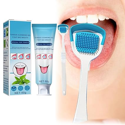 Tongue Cleaner Gel Set with Oral Hygiene