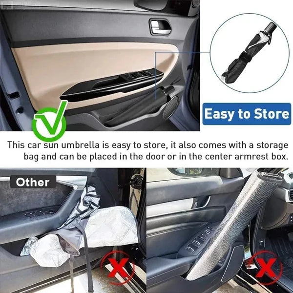 Car Windshield Umbrella (مظلة زجاج السيارة الأمامي)