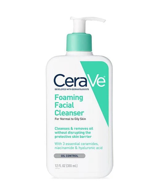 CeraVe-Foaming Facial Cleanser (منظف رغوي للوجه)