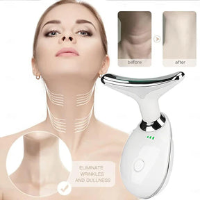 LED Neck Face Beauty Device Facial Massager (جهاز تجميل الوجه والرقبة، جهاز تدليك الوجه)