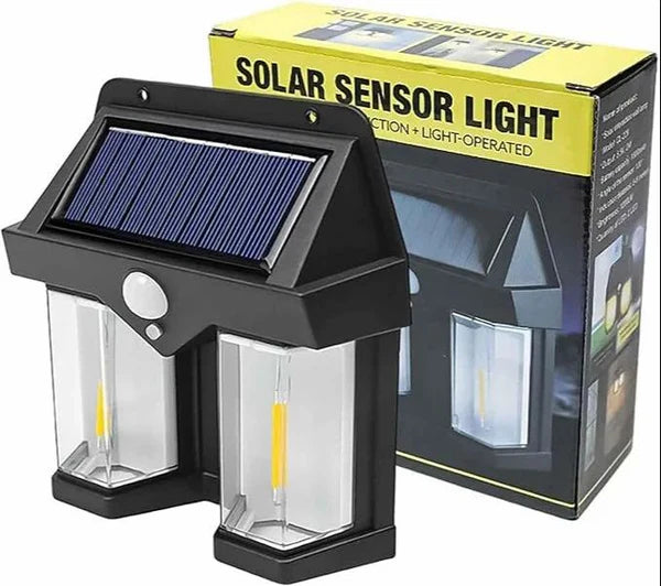 DUAL SOLAR LED MOTION SENSOR LIGHT (ضوء مستشعر حركة LED مزدوج يعمل بالطاقة الشمسية)