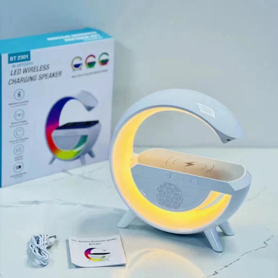 Led Wireless Charger Speaker (مكبر صوت بشاحن لاسلكي LED)